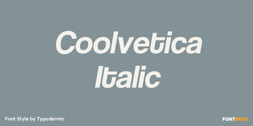 Coolvetica Italic Font Poster #1