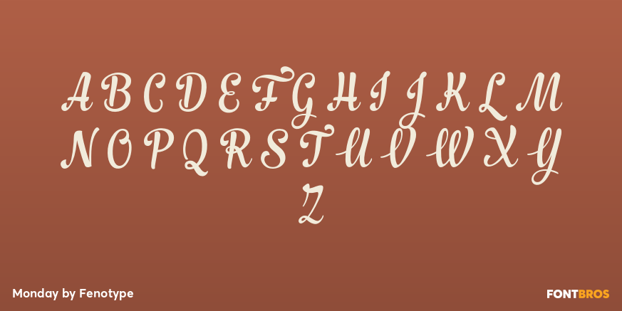 Monday Font Poster #1