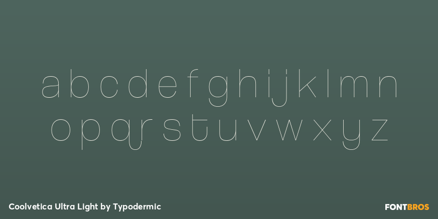 Coolvetica Ultra Light Font Poster #3