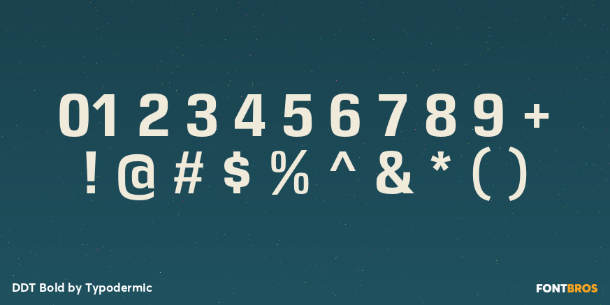 DDT Bold Font Poster #4