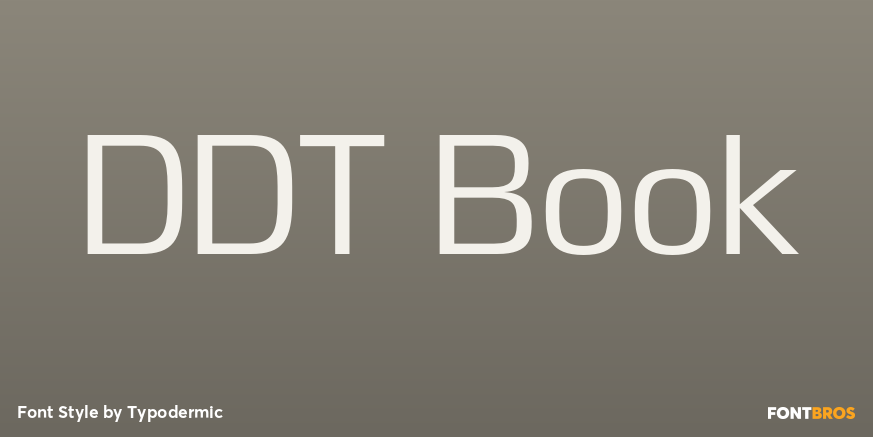DDT Book Font Poster #1