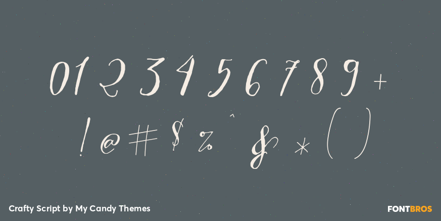 Crafty Script Font Poster #1