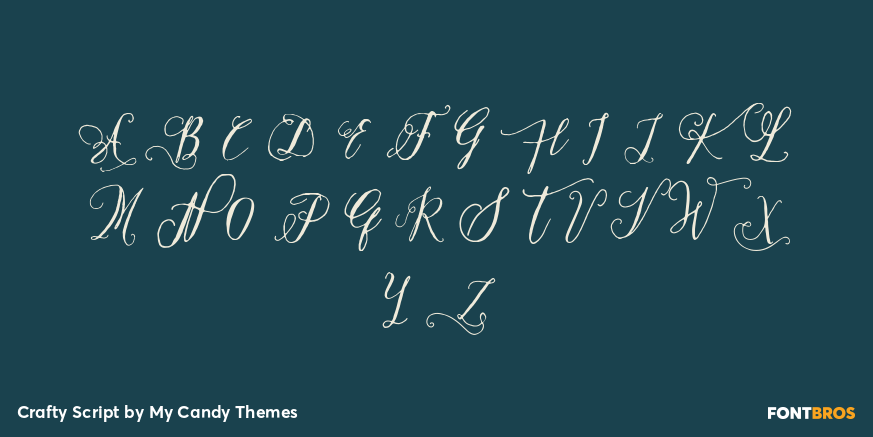 Crafty Script Font Poster #2