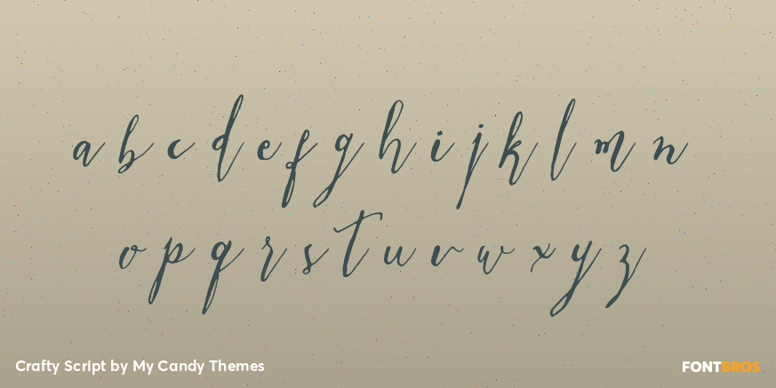 Crafty Script Font Poster #3