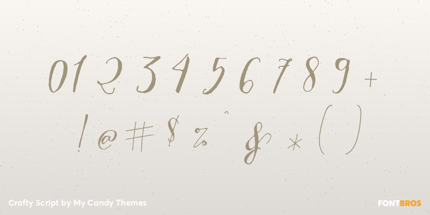 Crafty Script Font Poster #4