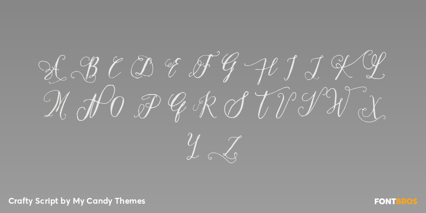 Crafty Script Font Poster #1