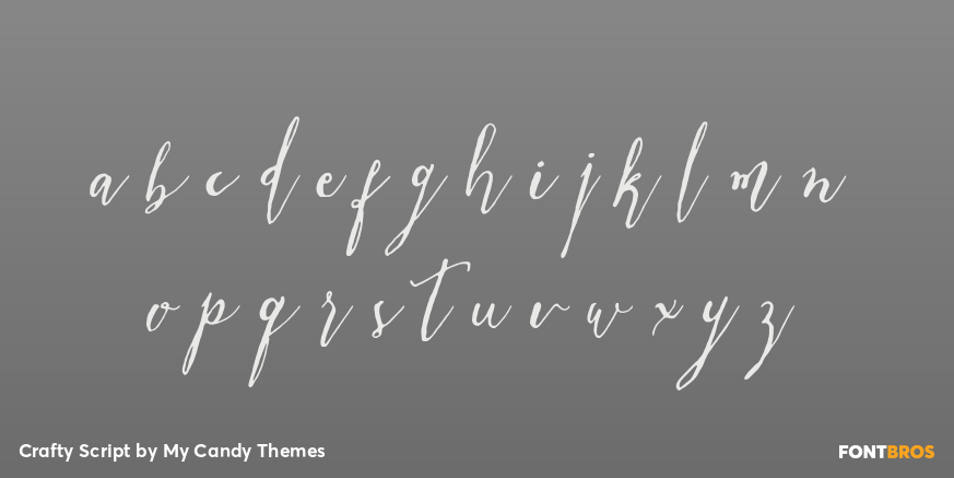 Crafty Script Font Poster #1