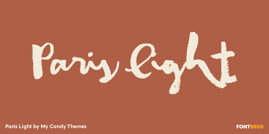 Paris Light Font Poster