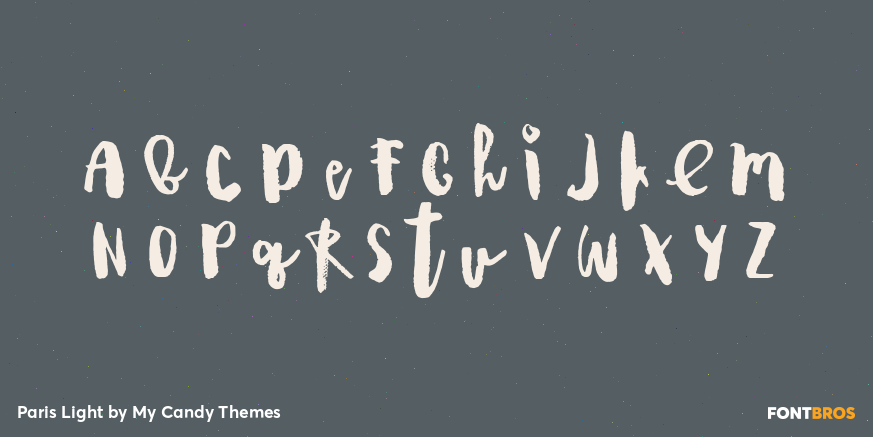 Paris Light Font Poster #2