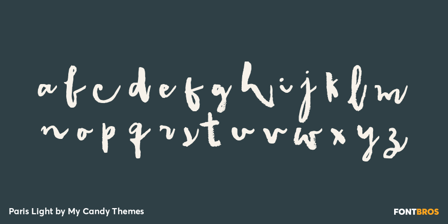 Paris Light Font Poster #3