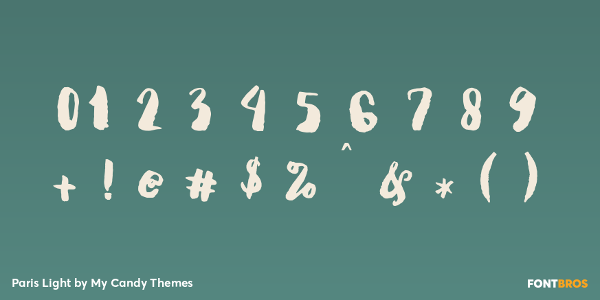 Paris Light Font Poster #4