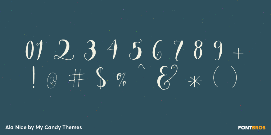 Ala Nice Font Poster #4