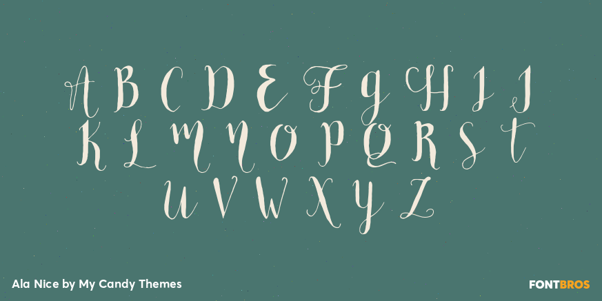 Ala Nice Font Poster #1