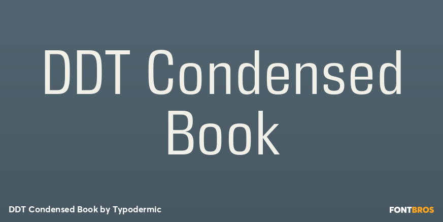 DDT Condensed Book Poster