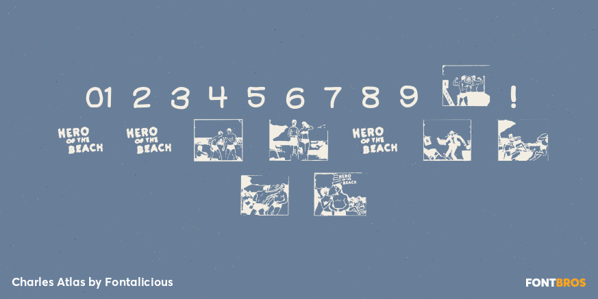 Charles Atlas Font Poster #1