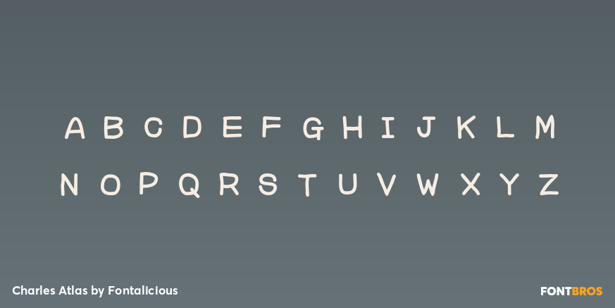 Charles Atlas Font Poster #1