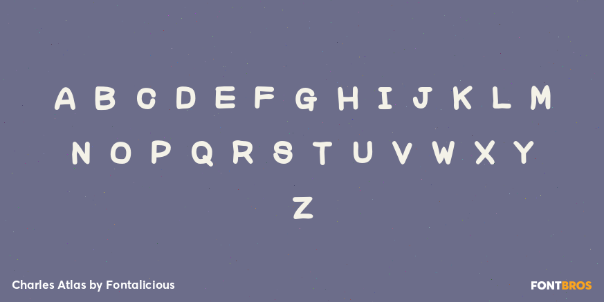 Charles Atlas Font Poster #1