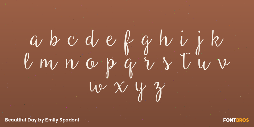 Beautiful Day Font Poster #3