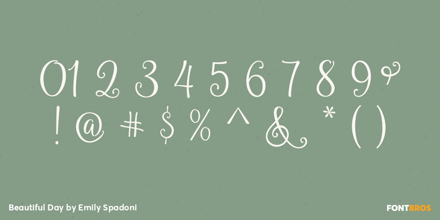 Beautiful Day Font Poster #4