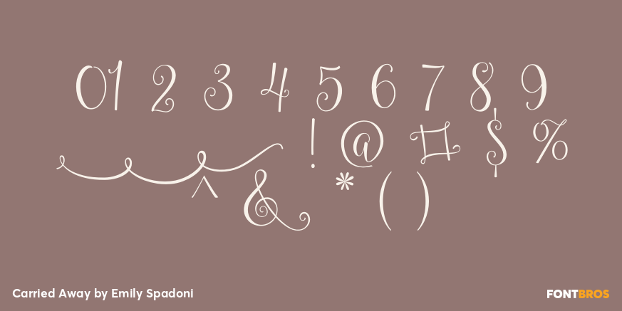 Carried Away Font Poster #4