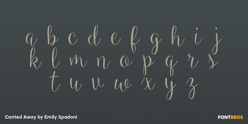 Carried Away Font Poster #1