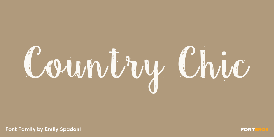Country Chic Font Poster #1
