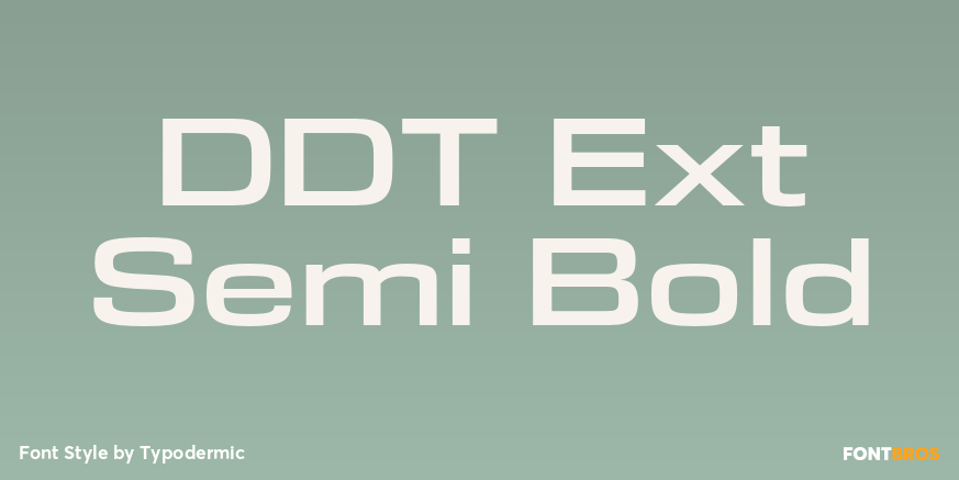 DDT Ext Semi Bold Font Poster #1