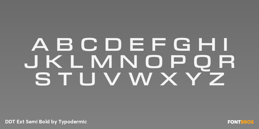 DDT Ext Semi Bold Font Poster #2