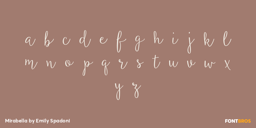 Mirabella Font Poster #3