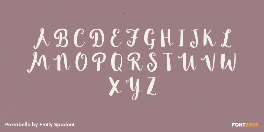 Portabello Font Poster #2