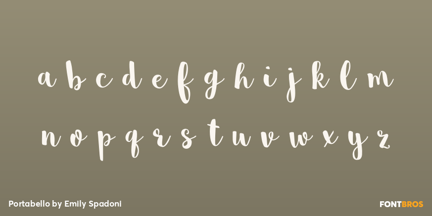 Portabello Font Poster #3