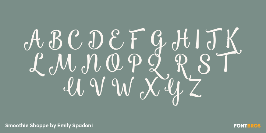 Smoothie Shoppe Font Poster #2