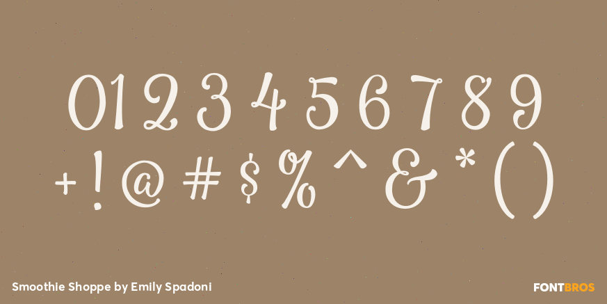 Smoothie Shoppe Font Poster #4