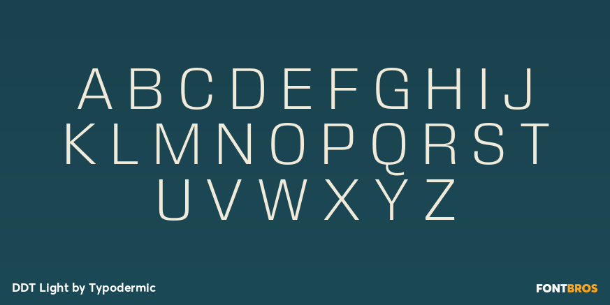 DDT Light Font Poster #2