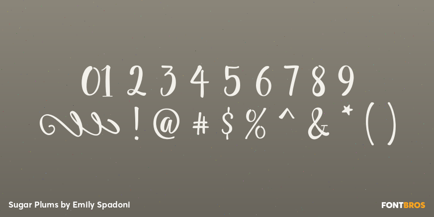 Sugar Plums Font Poster #1