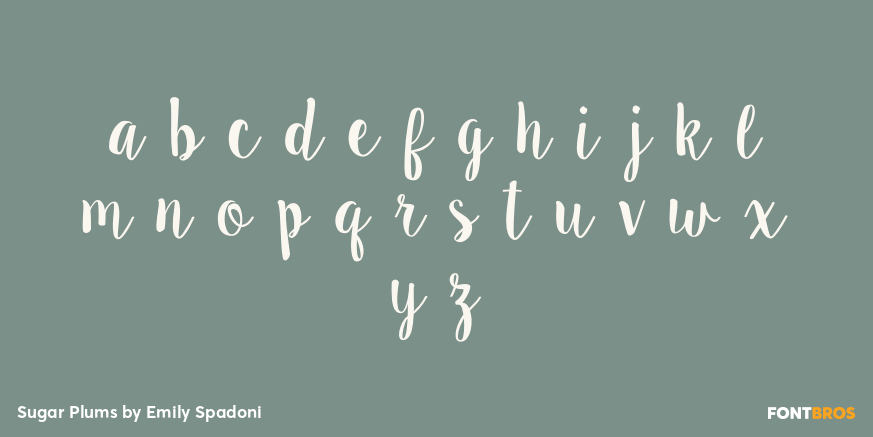 Sugar Plums Font Poster #1