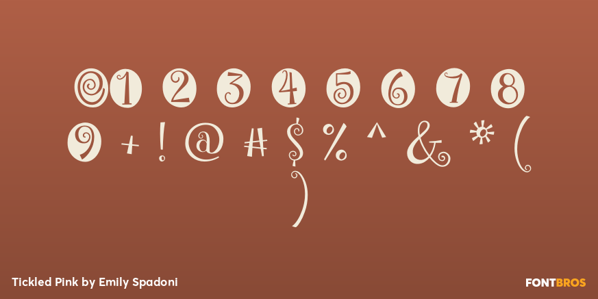 Tickled Pink Font Poster #4