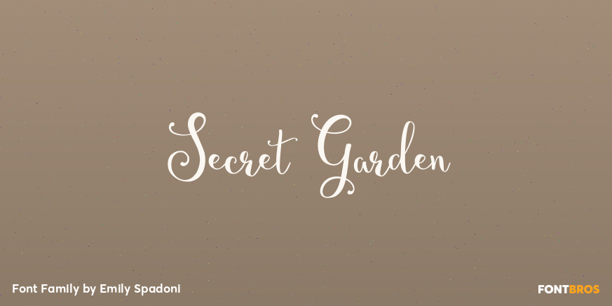 Secret Garden Font Family Poster