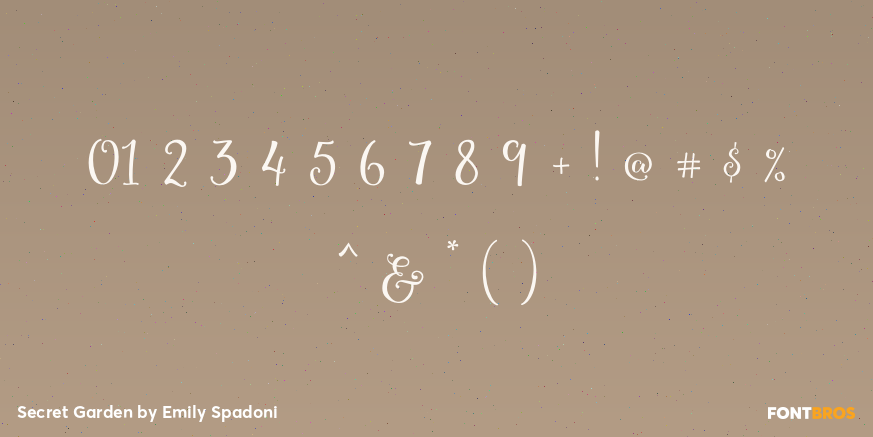 Secret Garden Font Poster #4