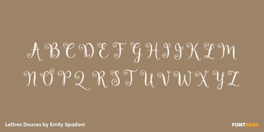 Lettres Douces Font Poster #2