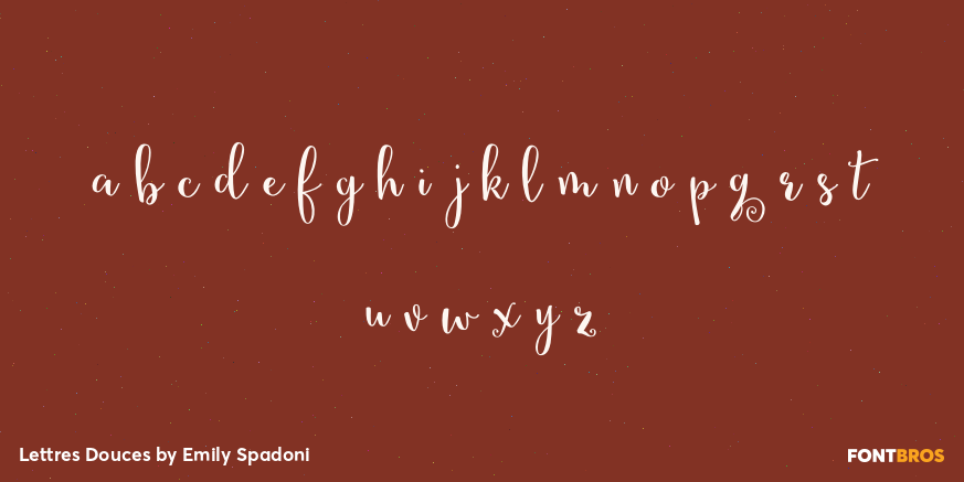 Lettres Douces Font Poster #3