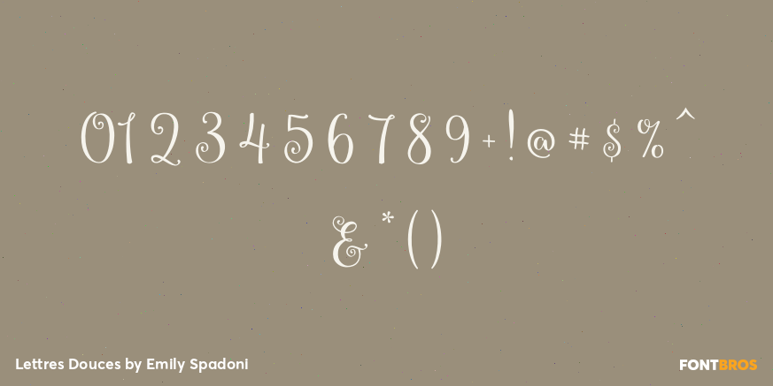 Lettres Douces Font Poster #4