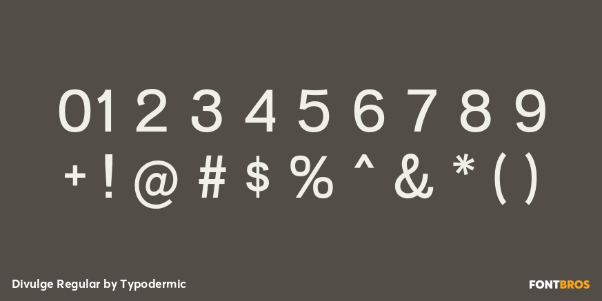 Divulge Regular Font Poster #4