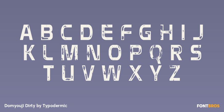 Domyouji Dirty Font Poster #2