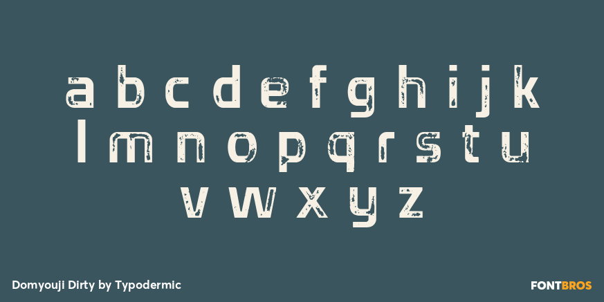 Domyouji Dirty Font Poster #3