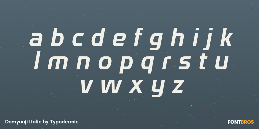 Domyouji Italic Font Poster #3