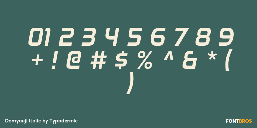 Domyouji Italic Font Poster #4