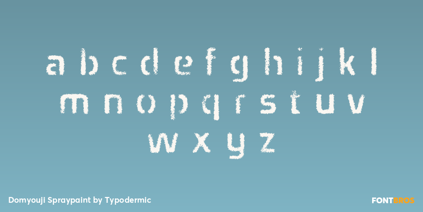 Domyouji Spraypaint Font Poster #3