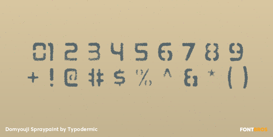 Domyouji Spraypaint Font Poster #4