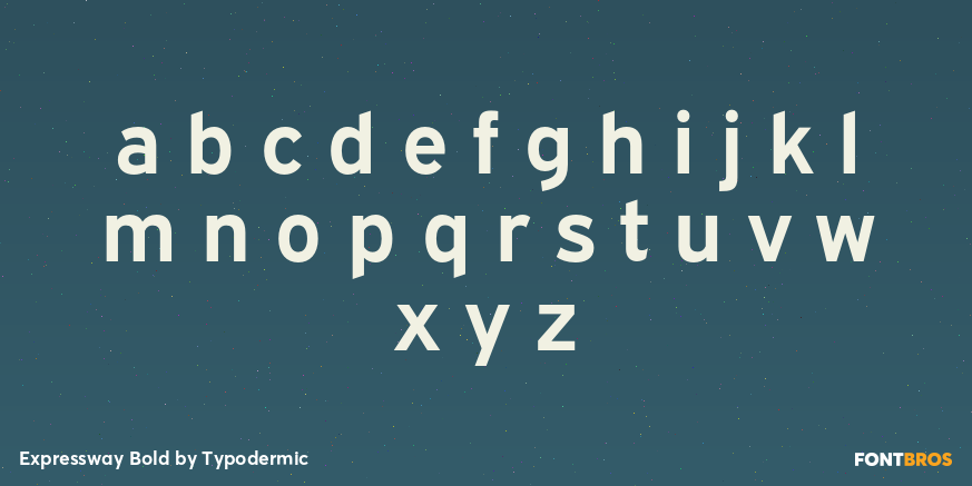 Expressway Bold Font Poster #3